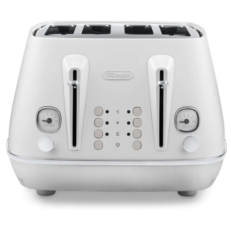 Buy De'Longhi Distinta Moments Four Slice Toaster Sunshine White MyDeal