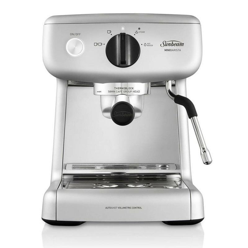 Buy Sunbeam Mini Barista Espresso Coffee Machine Silver MyDeal