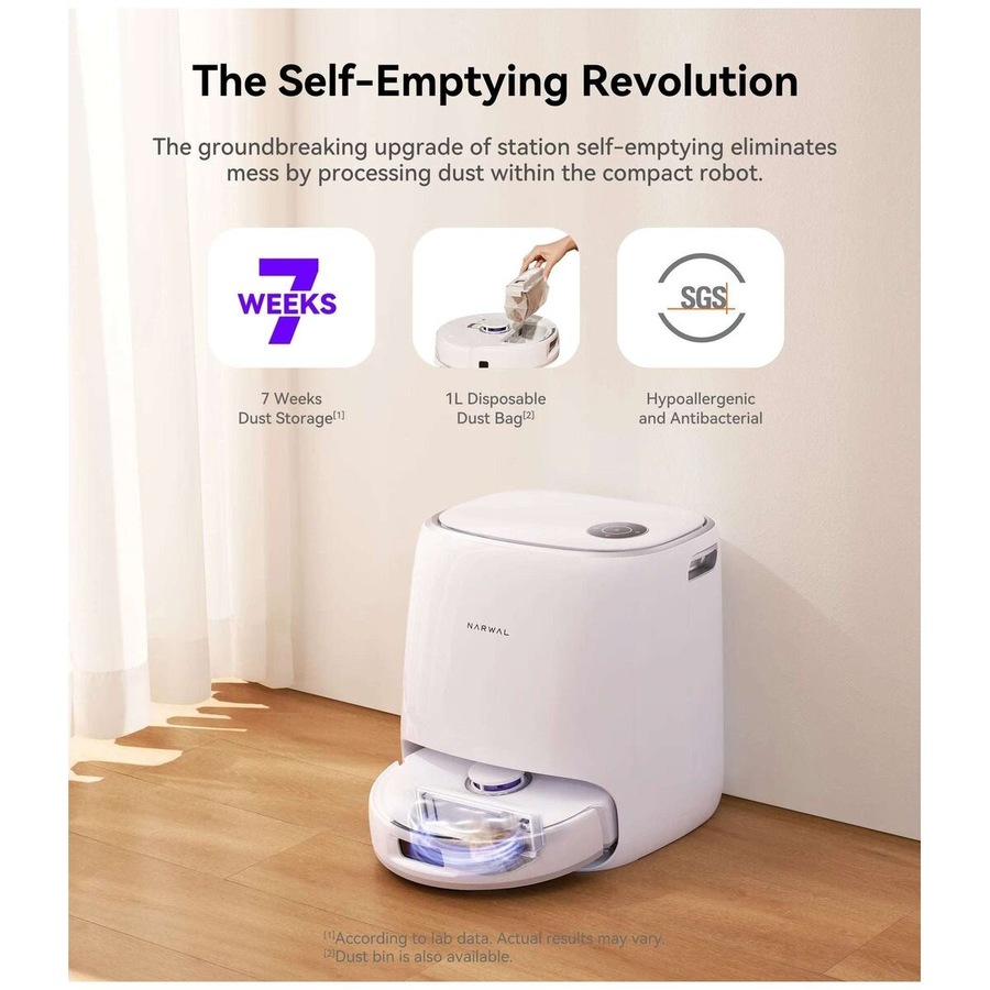 Narwal Freo X Ultra Robot Vacuum Mop Auto Wash AI DirtSense Technology