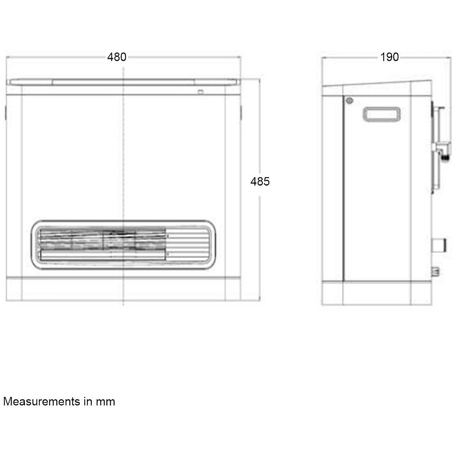 Omega Altise Unflued Natural Gas Convector Heater