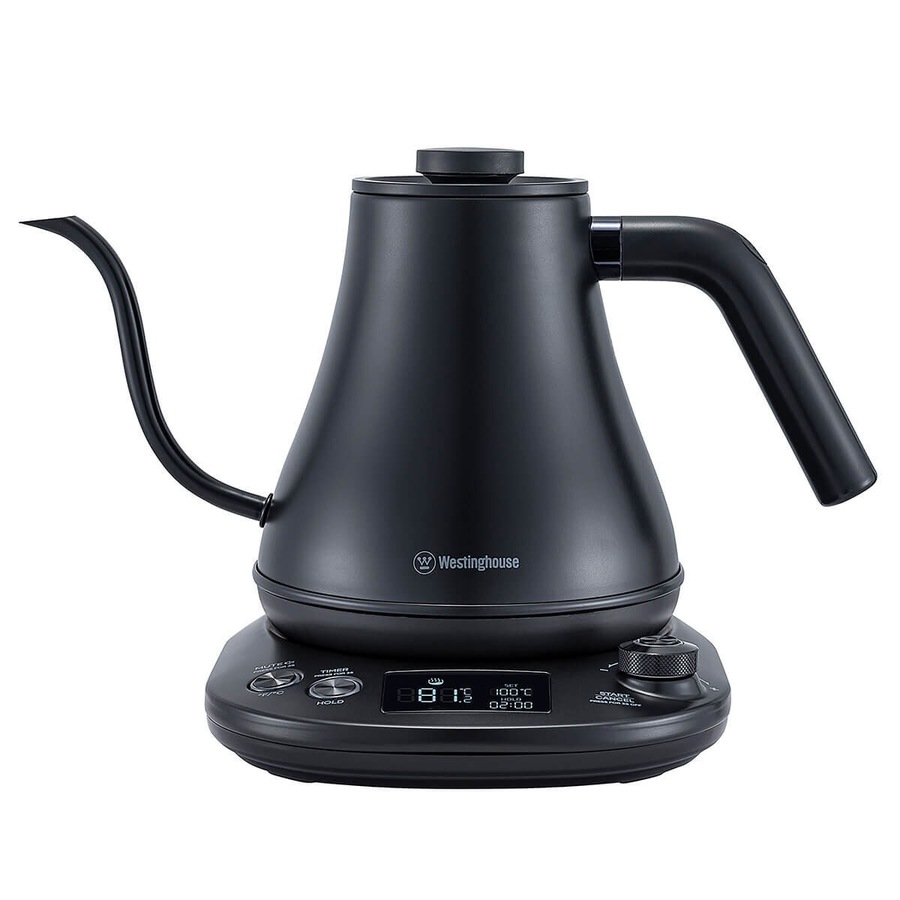 Westinghouse 0.8L Gooseneck Kettle Black