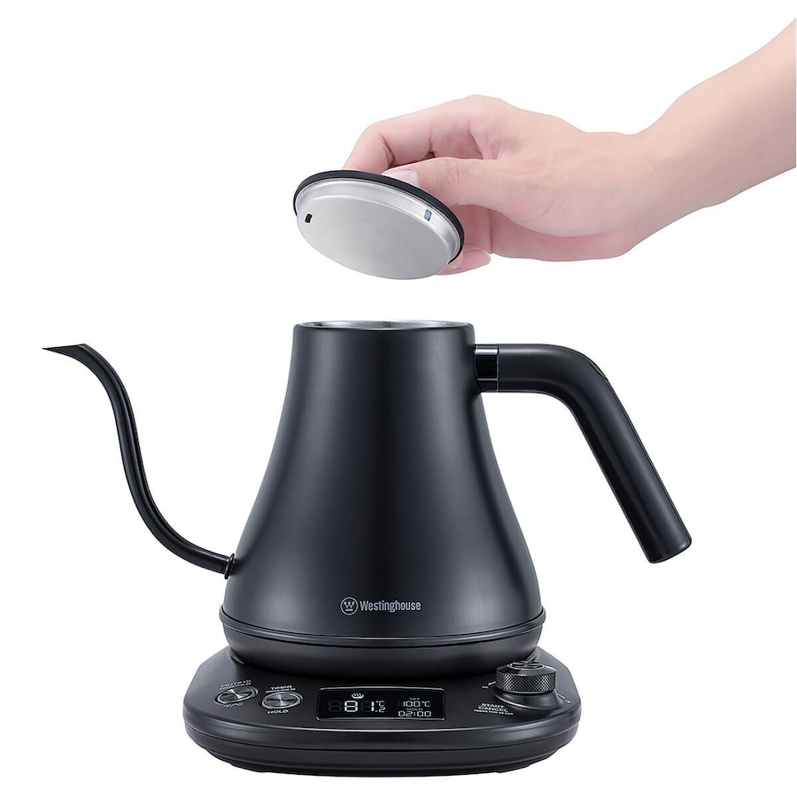 Westinghouse 0.8L Gooseneck Kettle Black