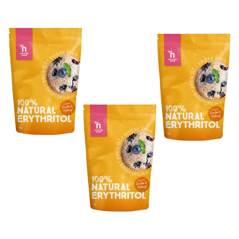 Buy Naturally Sweet Erythritol 500g Pouch 3 Pack - MyDeal