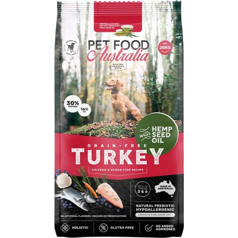 Buy Pet Food Australia Turkey Grain Free and Natural Dry Dog Food 20kg
