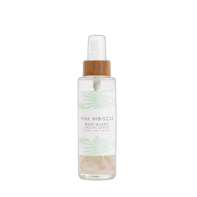 Buy Pink Hibiscus 3 In 1 Rose Quartz Face Room And Toning Mist With Rose Otto 100ml Mydeal 4732