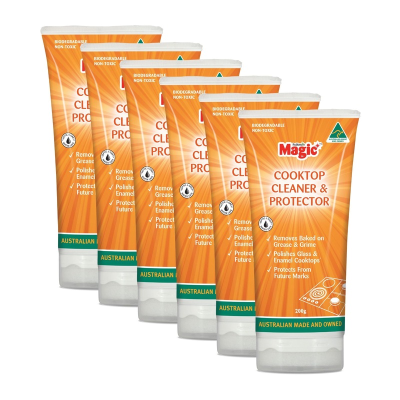 Buy Rubbedin Magic® Cooktop Cleaner & Protector 6 Pack 1200g MyDeal