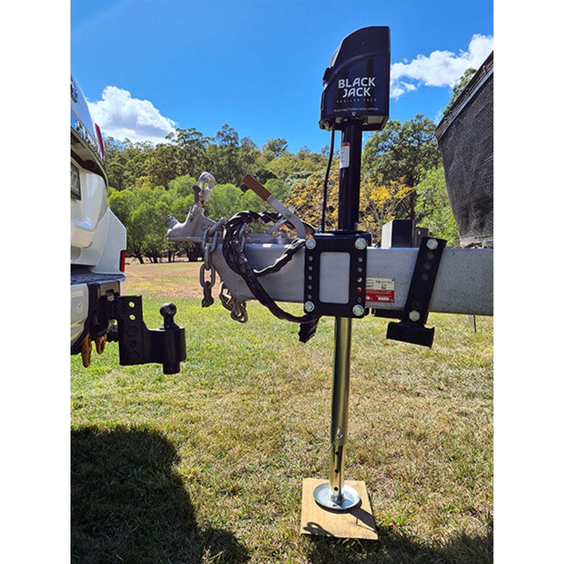 Buy Black Jack Electric Caravan Trailer Jack MyDeal