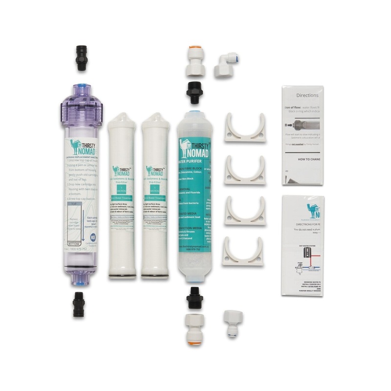 Buy Thirsty Nomad Complete Caravan & RV Water Treatment System Inside
