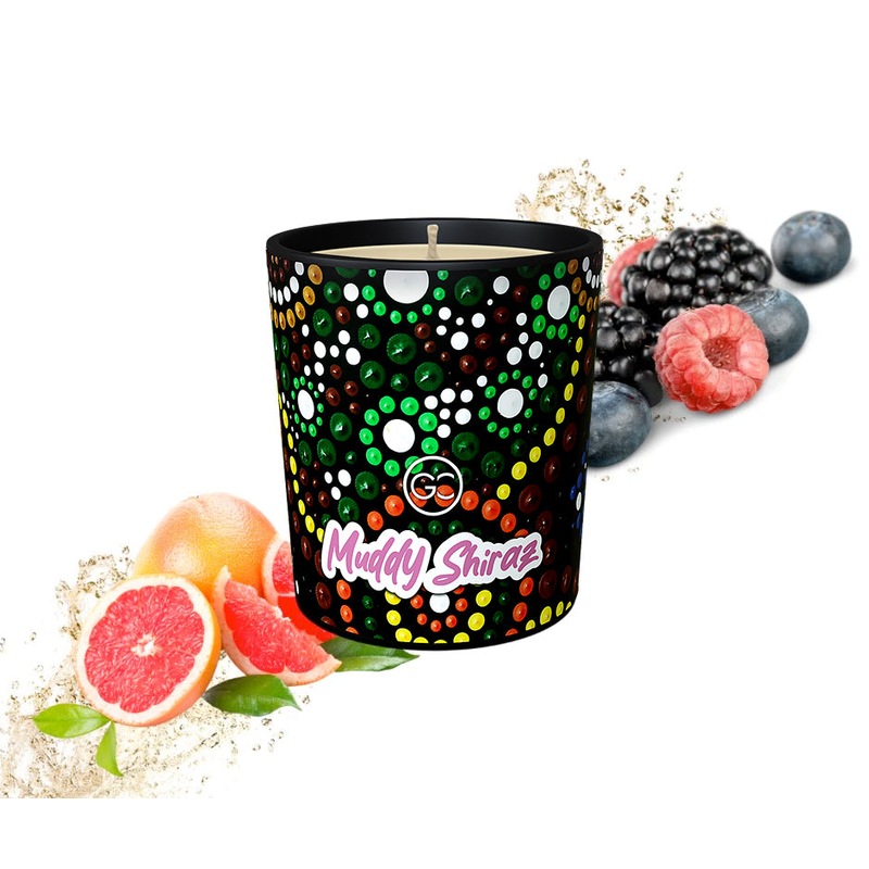 Buy Muddy Shiraz Grapefruit and Vanilla Scented Soy Paraffin Candle