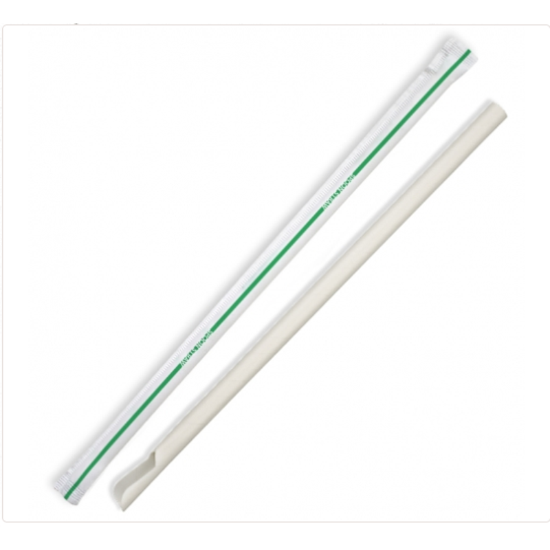 Buy Biopak Straw 8mm X 210mm Individually Wrapped Straw Fsc Mix 3000 Pcs Carton White