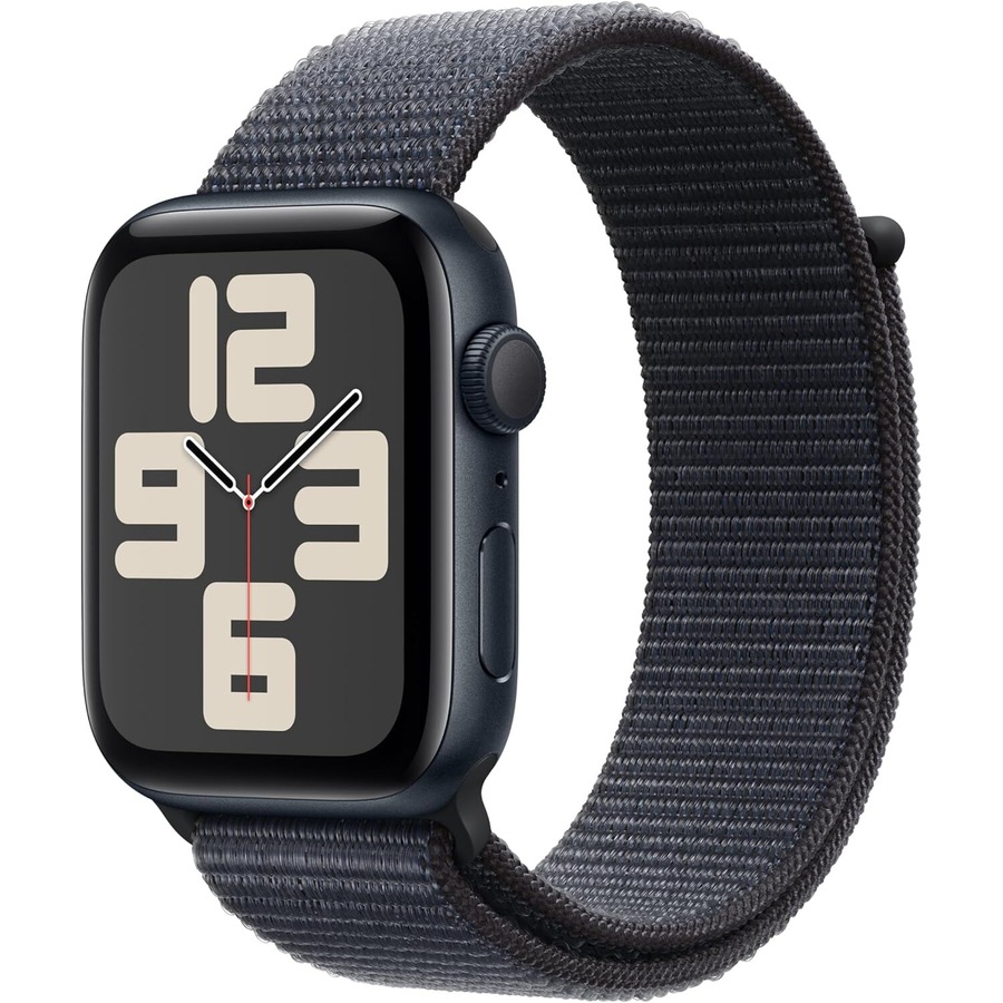 Apple Watch SE 2nd Generation (GPS) 44mm Aluminum Case with Ink Sport Loop - Midnight
