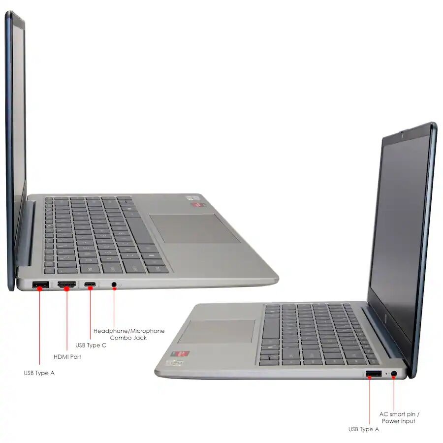 HP 14" Laptop AMD Athlon Silver 7120U 4GB RAM 128GB Win 11 Blue