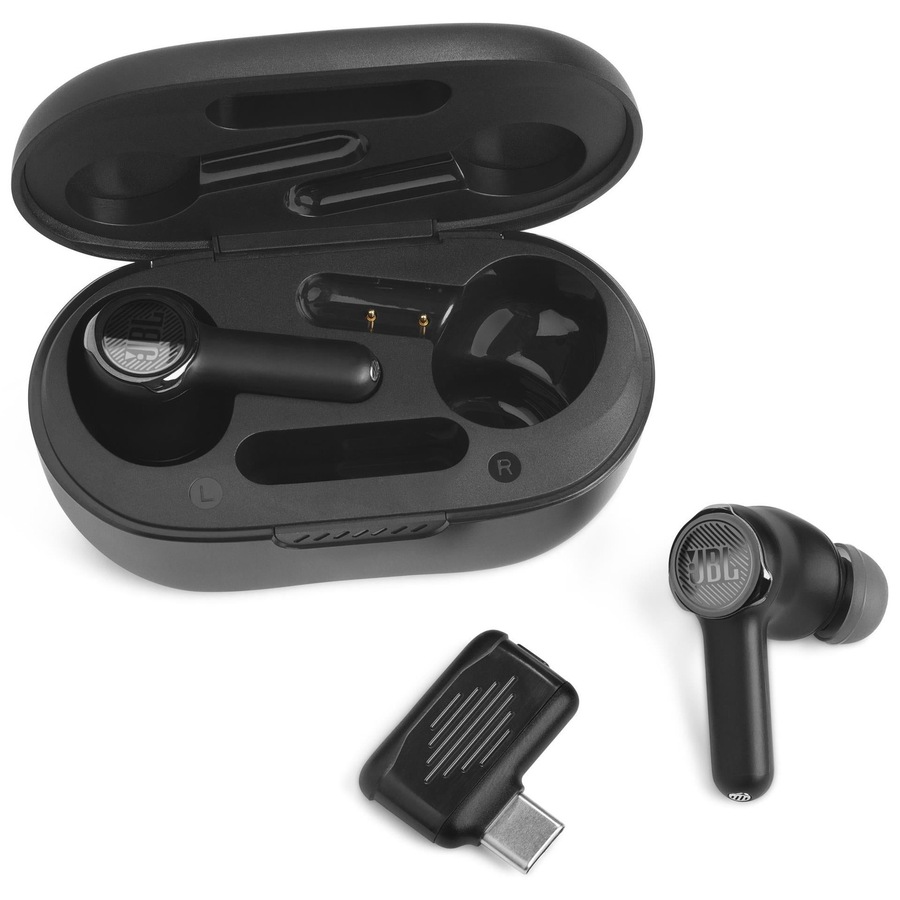 JBL Quantum True Wireless Noise Cancelling Gaming Earbuds - Black