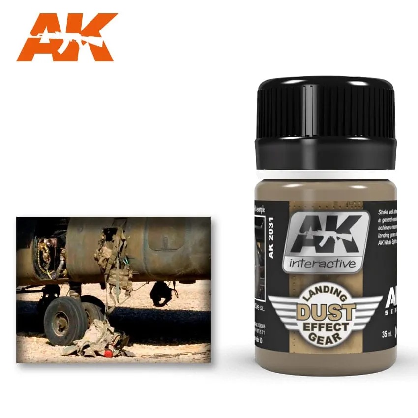 Peinture Effet Poussière Légère AK Interactive AK040 - 35 Ml, Pour Maquettes Et Figurines