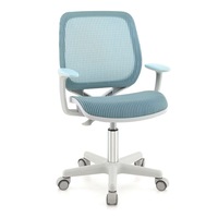Babyjoy Kids Swivel Mesh Chair Adjustable Computer Chair w/Armrest Ergonomic Study Chair Children Desk Chair Blue