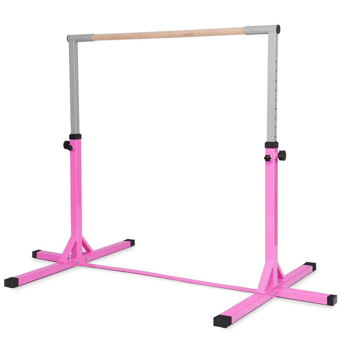 Babyjoy Kids Training Bar Height-adjustable Gymnastics Bar Pull Up Sports Equipment Horizontal Bar Pink Australia