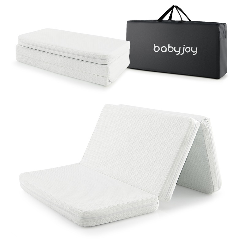 Buy Babyjoy TriFold Baby Portacot Portable Play Mattress Pad w/Carry