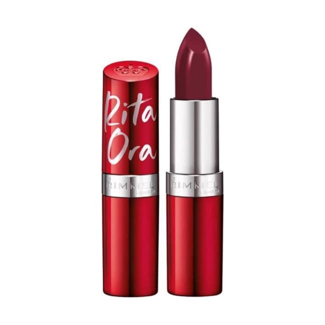 Rimmel Lasting Finish Lipstick Von Rita Ora - 003 Crimson Love, Intensives Rot, Bis Zu 8 Stunden Haltbar