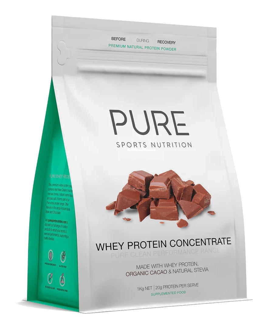 Pure Whey Natural Protein Powder 1kg Cacao Chocolate Australia
