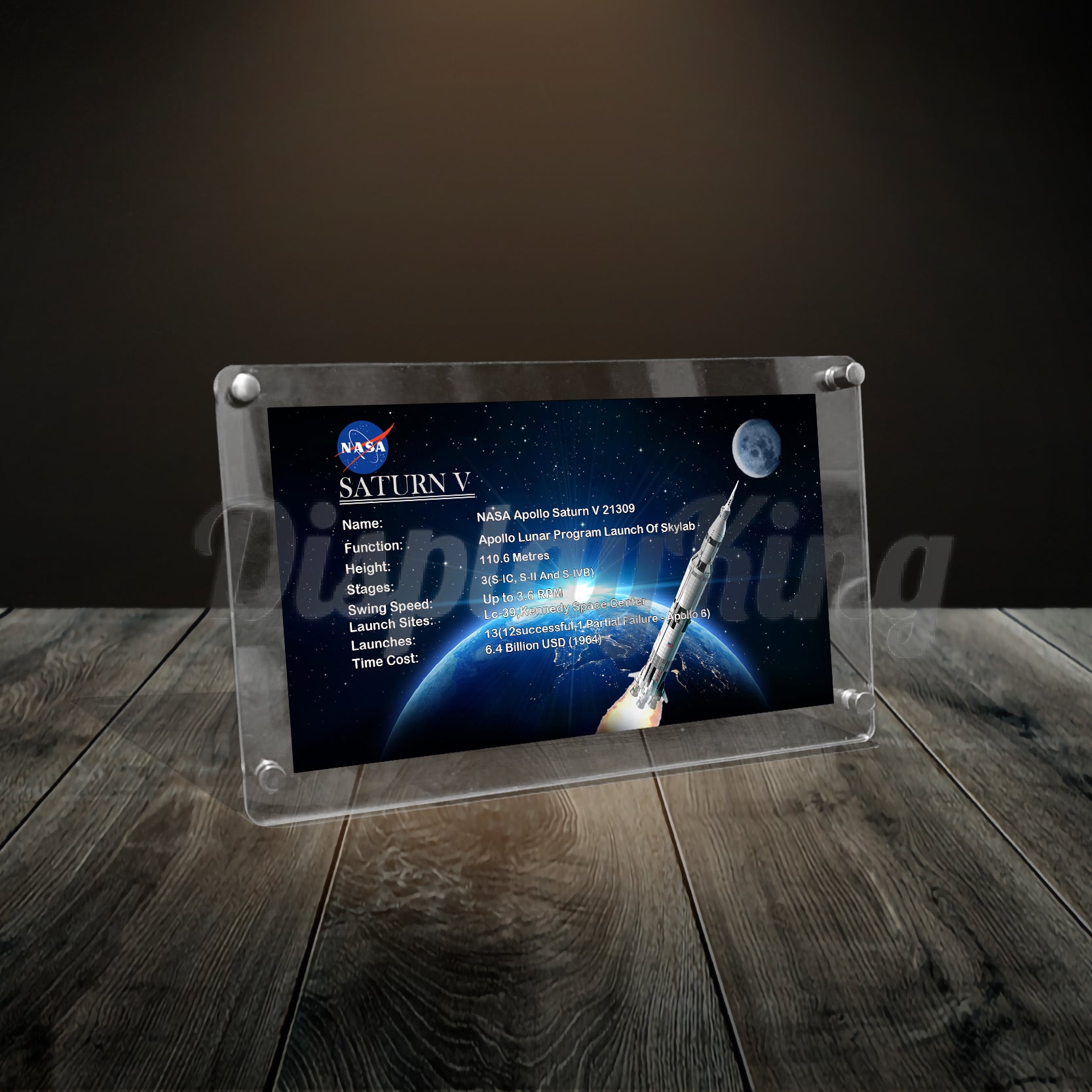 Buy Display King - Acrylic photo frame for Lego NASA Apollo Saturn V ...