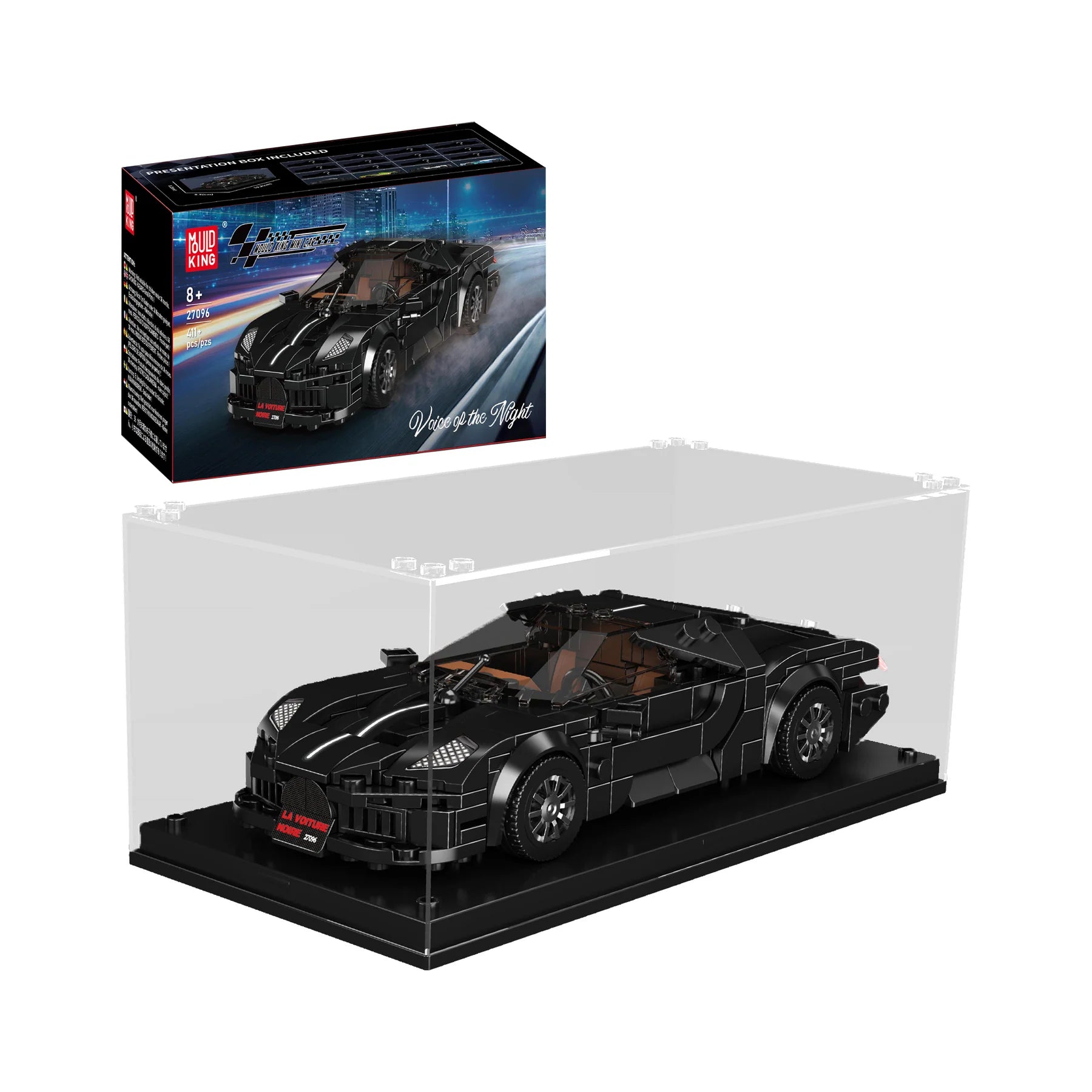 Buy Mould King 27096 La Voiture Noire Supercar Building Set - 411 Pcs ...