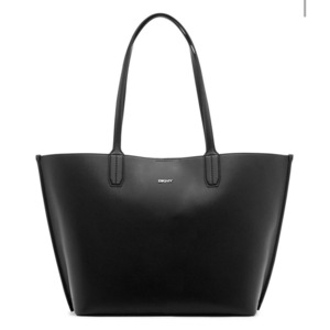 DKNY Tote Handbag Women's Shoulder Bag Black Genuine Saffiano Leather