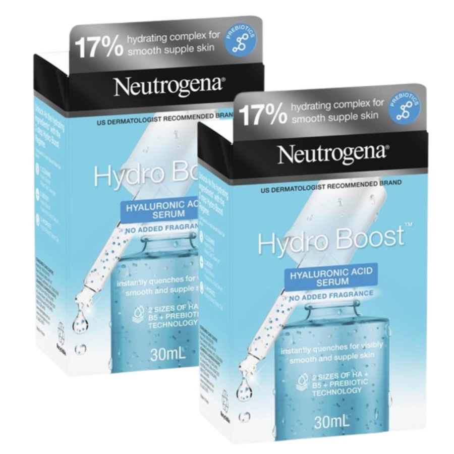 2 x Neutrogena Hydro Boost Hyaluronic Acid Serum 30mL