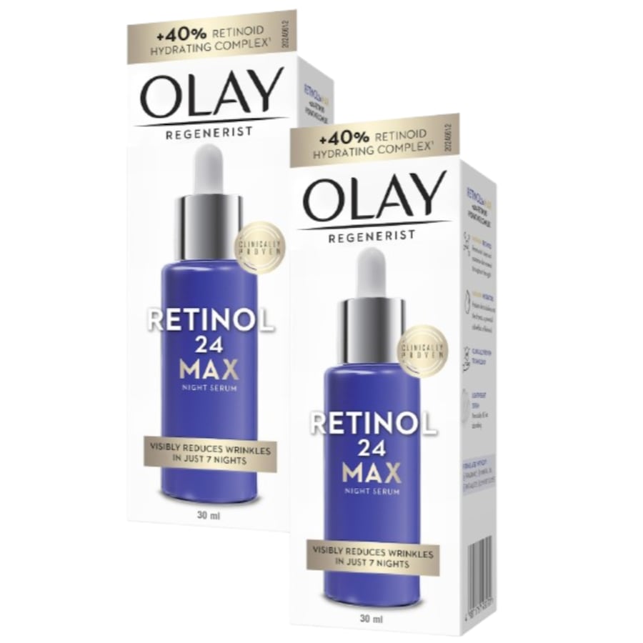 2 x Olay Regenerist Retinol 24 Max Night Serum 30ml