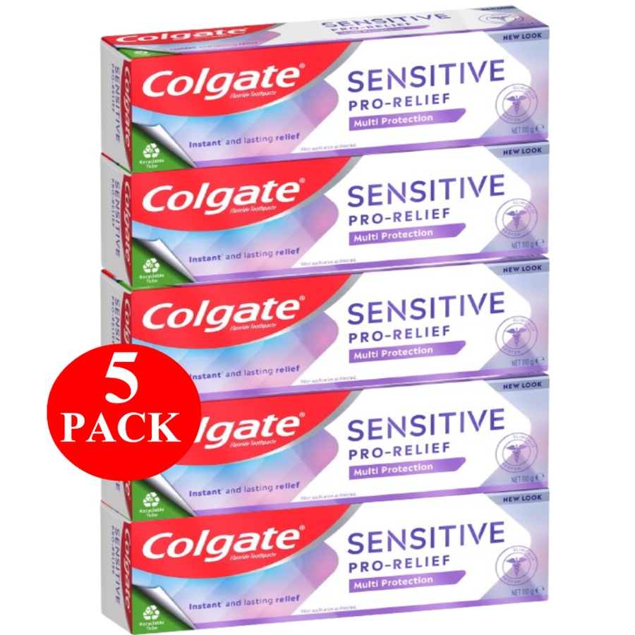 Buy 5 x Colgate Sensitive Toothpaste Pro-relief Multi Protection 110g ...