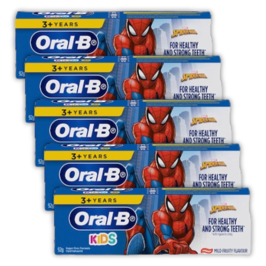 5 x Oral-B Kids Clean Frozen Toothpaste 3-6 Years 92g