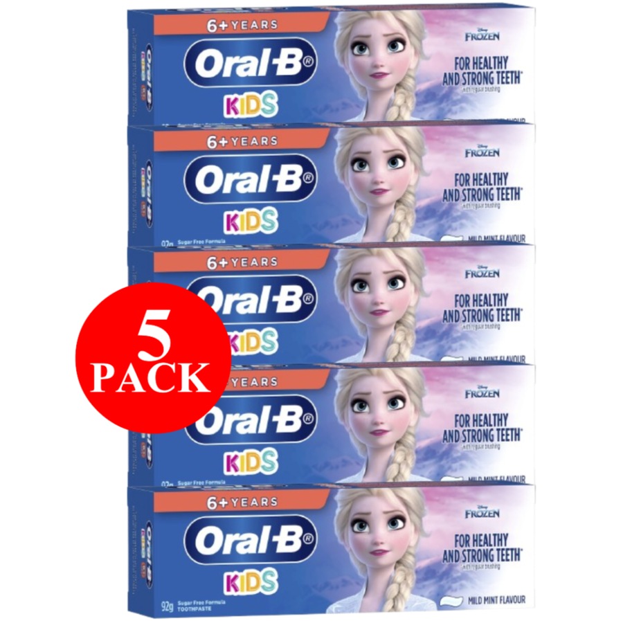 5 x Oral-B Kids Clean Frozen 6+ Toothpaste 92g