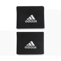 Adidas Unisex Size Small Tennis Wristband Pair - Black/White