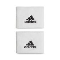 Adidas Unisex Size Small Tennis Wristband Pair - White/Black