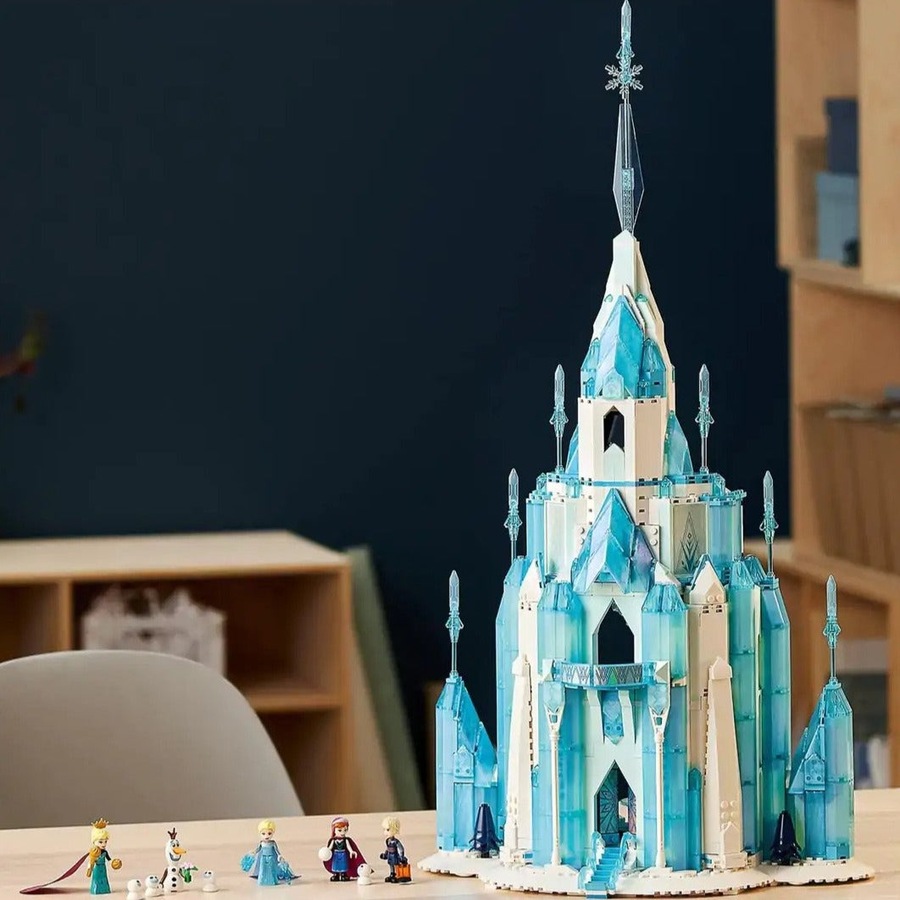 Lego 43197 Disney Princess The Ice Castle Buildable Toy, With Frozen Anna And Elsa Mini Doll Figures And Olaf Figure