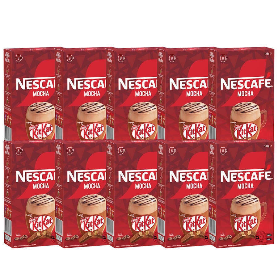 Nescafe Kit Kat Mocha Coffee Sachets 8 pack (80 serves)