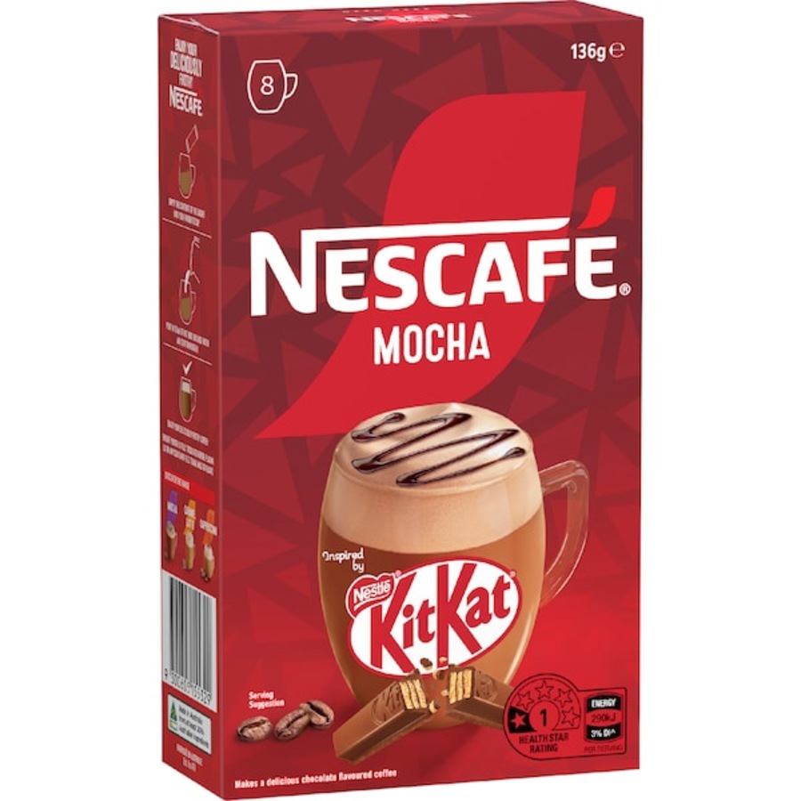 Nescafe Kit Kat Mocha Coffee Sachets 8 pack (80 serves)