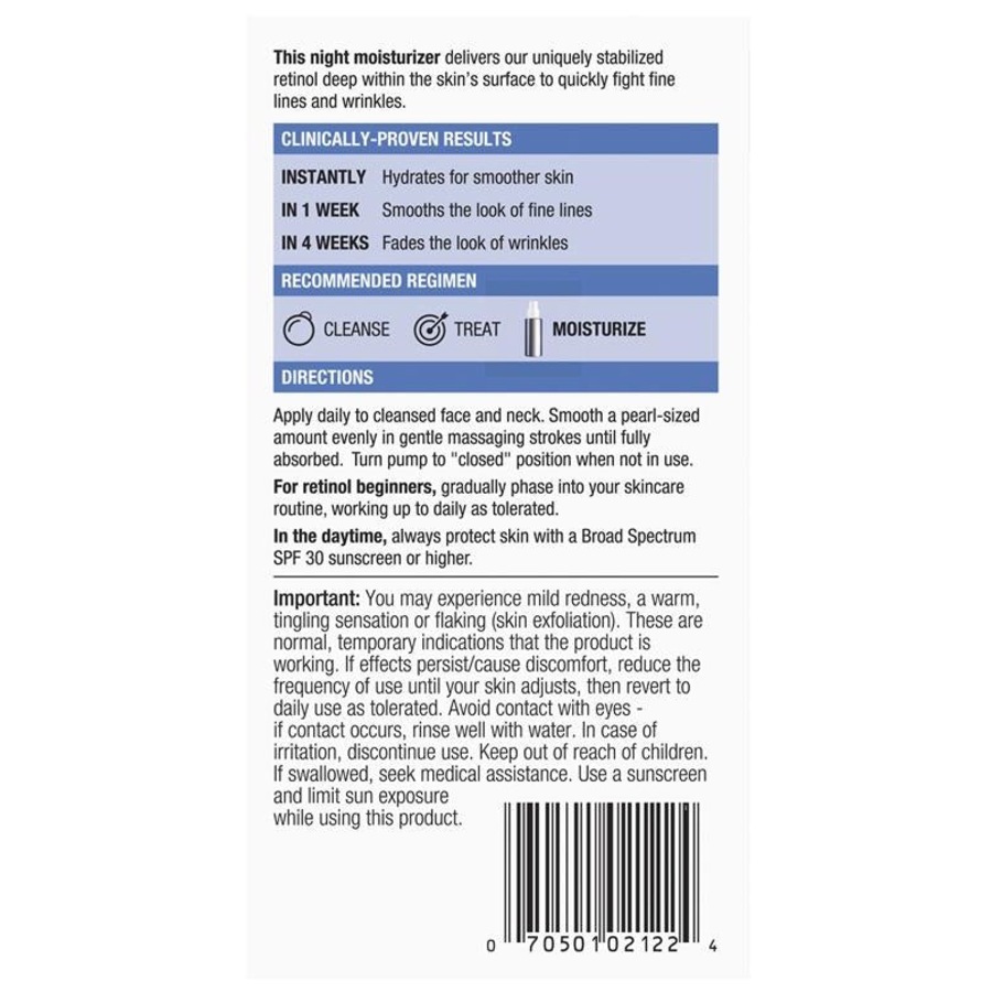 Neutrogena Rapid Wrinkle Repair Retinol Night Moisturiser 29mL