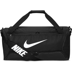 Nike Brasilia 9.5 Training Duffel Bag, Black/Black/White, 60 Litre Capacity