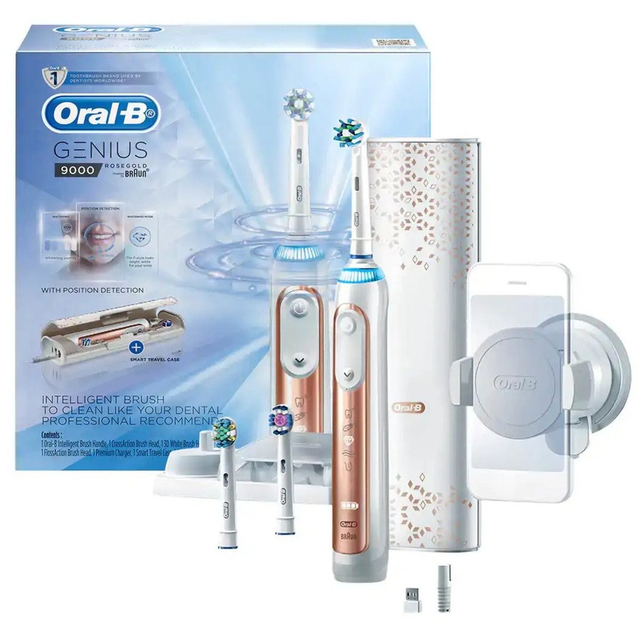 Oral-B Genius 9000 Electric Toothbrush - Rose Gold
