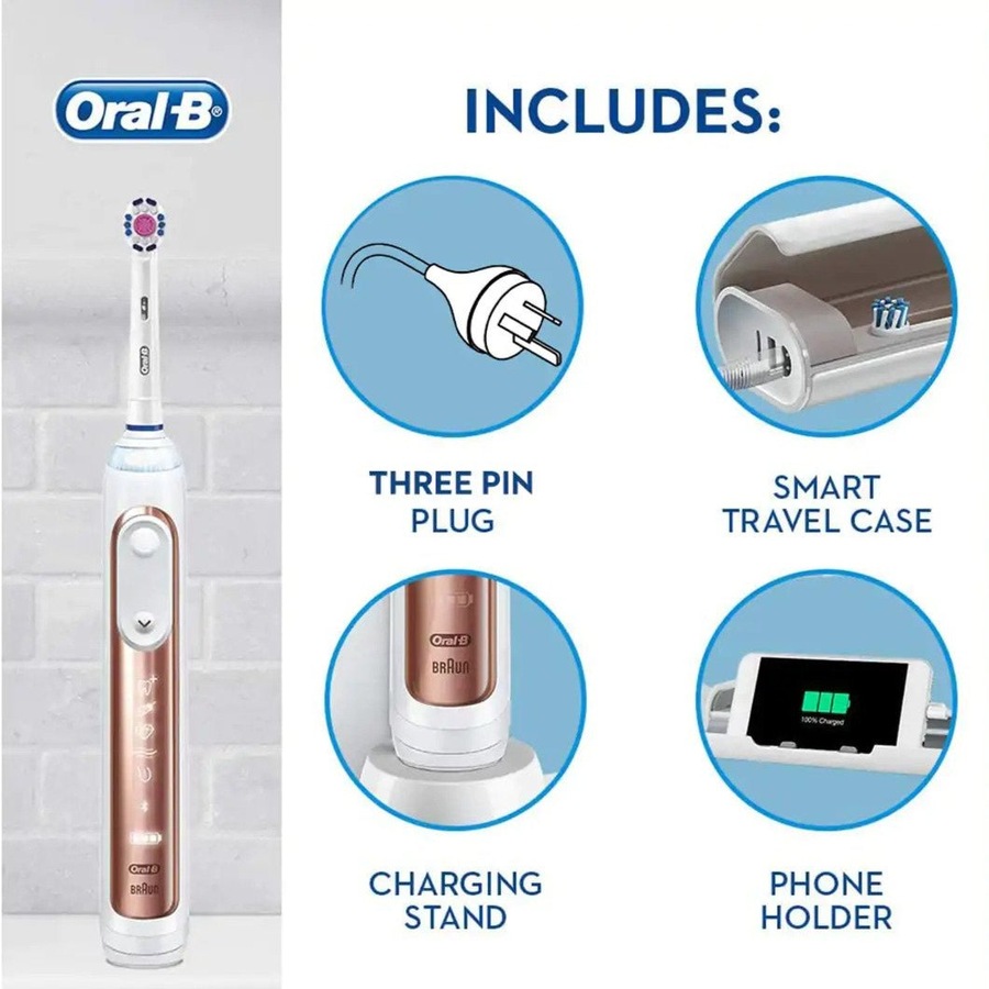 Oral-B Genius 9000 Electric Toothbrush - Rose Gold