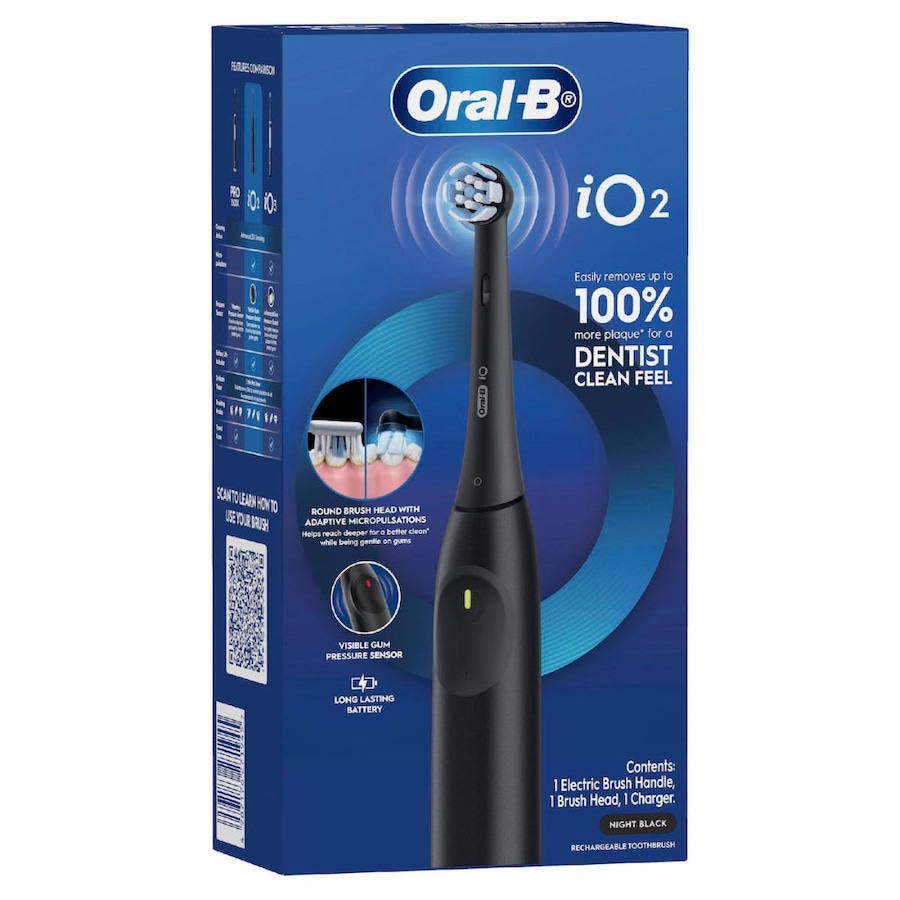 Oral-B iO2 Electric Toothbrush Set Night Black each