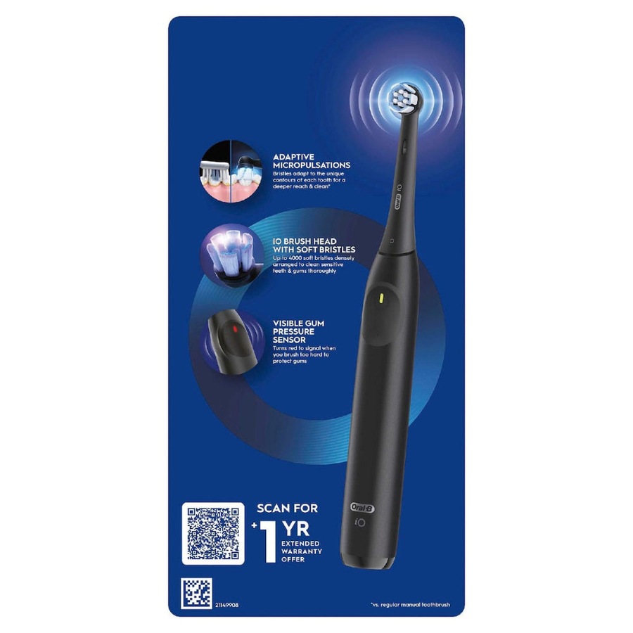 Oral-B iO2 Electric Toothbrush Set Night Black each