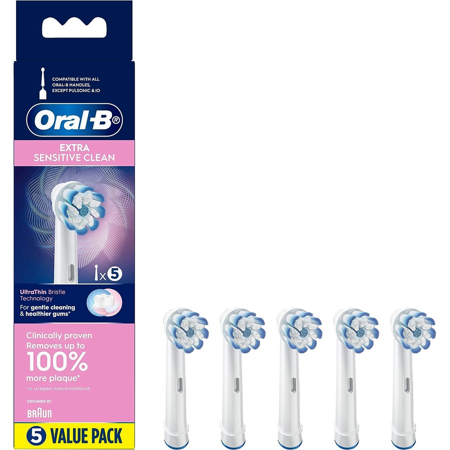 Oral B Power Toothbrush Extra Sensitive Refills 5 Pack