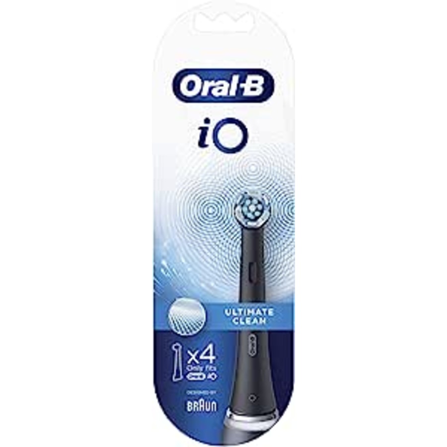 Oral B Power Toothbrush iO Ultimate Clean Refills Black 4 Pack