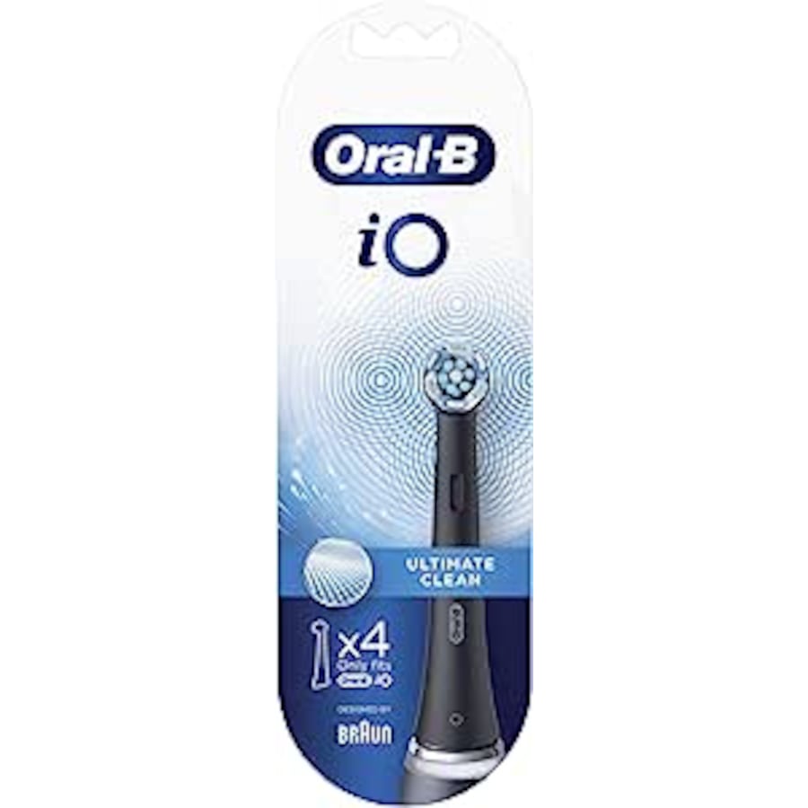 Oral B Power Toothbrush iO Ultimate Clean Refills Black 4 Pack
