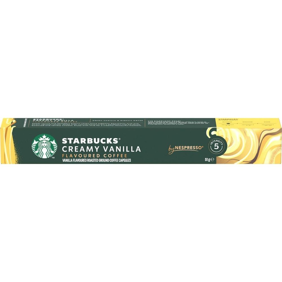 Starbucks By Nespresso Creamy Vanilla Flavoured Coffee Pods Capsules 50 Pack