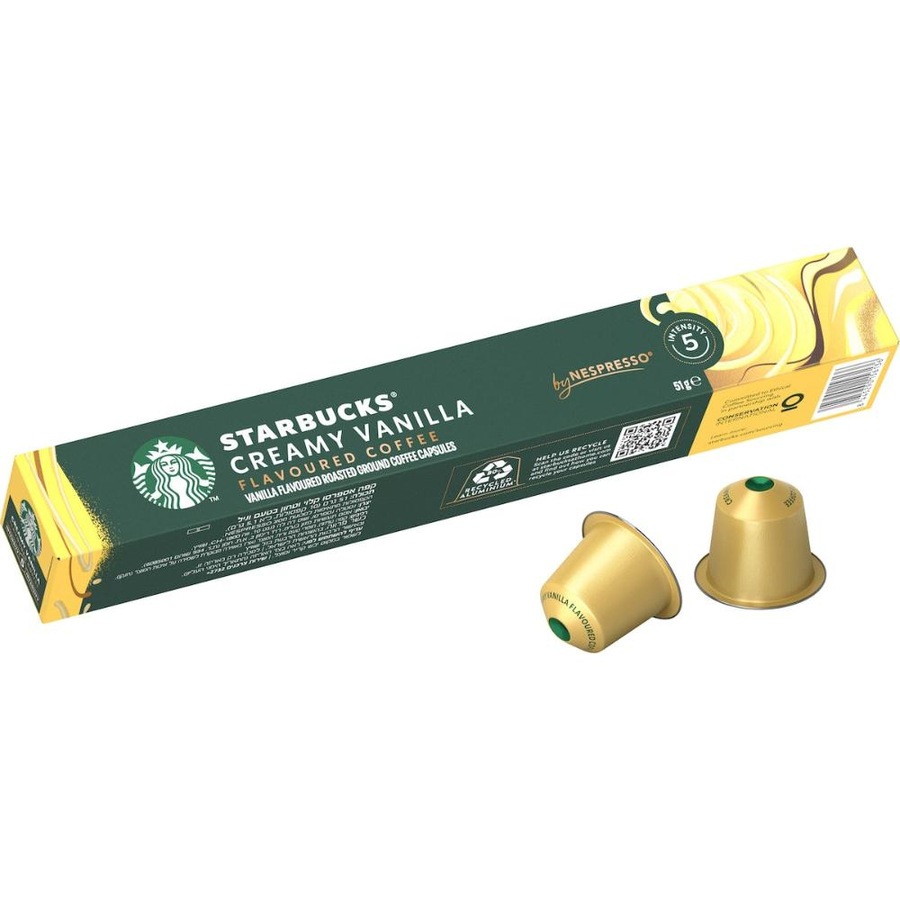 Starbucks By Nespresso Creamy Vanilla Flavoured Coffee Pods Capsules 50 Pack