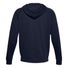 Buy Under Armour Mens Rival Full Zip Cotton Hoodie - Navy - MyDeal