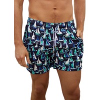 Dark Blue Boats Boardshorts