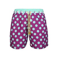 Purple Dots Kids Boardshorts
